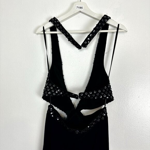 MAC DUGGAL Sequin Sheath Gown in Black Size US 6 - Picture 9 of 13